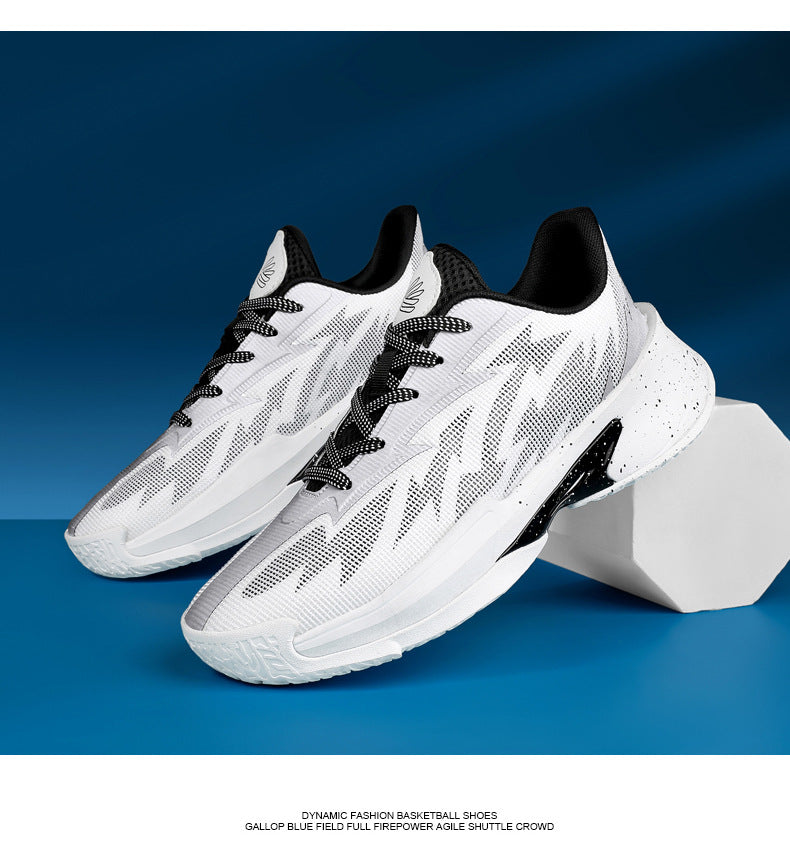 Basketball Shoes New Mesh Breathable Anti-Slip Practical Cushioning Rebound Sneakers Fashion Trend Lightweight Sports Shoes