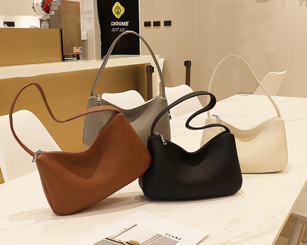 Guangzhou Luggage2025New Niche Simple Women's Bag Summer Versatile High-End Large Capacity Genuine Leather Underarm Bag