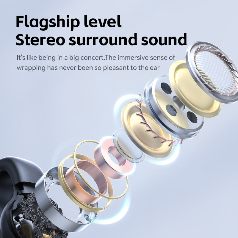 Popular M30Ear Clip Bone Conduction Sports High-End Ultra-Long Battery Life Wireless Bluetooth Earphones Wholesale