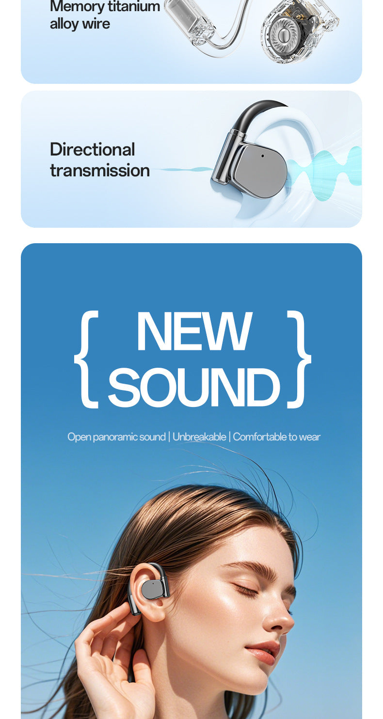 M111New Smart AI Bluetooth Earbuds OWS Ear-hook Style Ultra-long Battery Life Huaqiangbei Wholesale