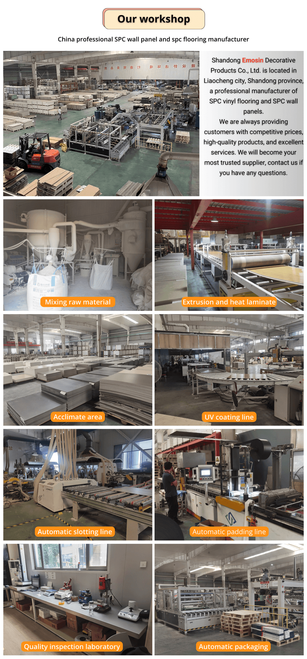 Waterproof Modern  Marble Inside Click Pvc Spc Flooring Panel