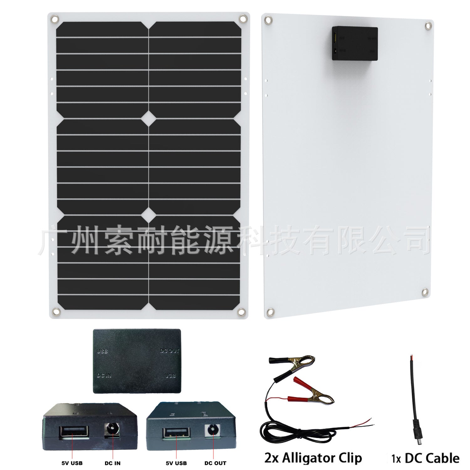 Solar panel54W Monocrystalline Solar Charging Panel 5V Double USB Mouth 12V/24V 30A Controller