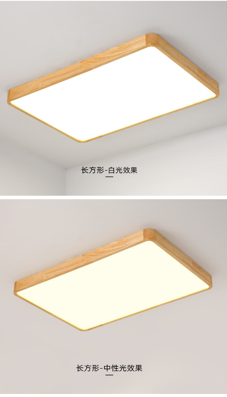 Solid Wood Bedroom Ceiling Light led Modern Simple Walnut Wood Room Lamp Creative Living Room Lamp Home Atmosphere Wholesale