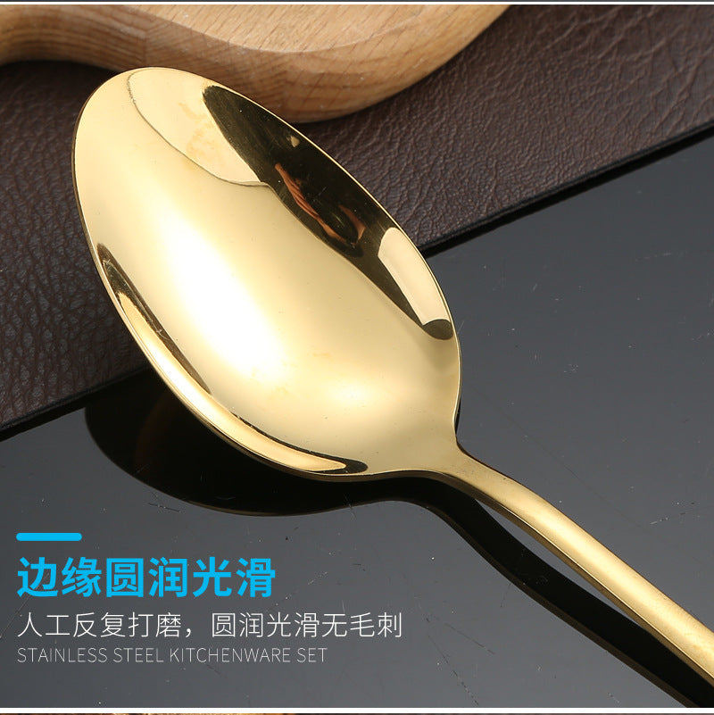 1010Stainless Steel Tableware24Set of Western Cuisine6Steak Knife and Fork Gift Set