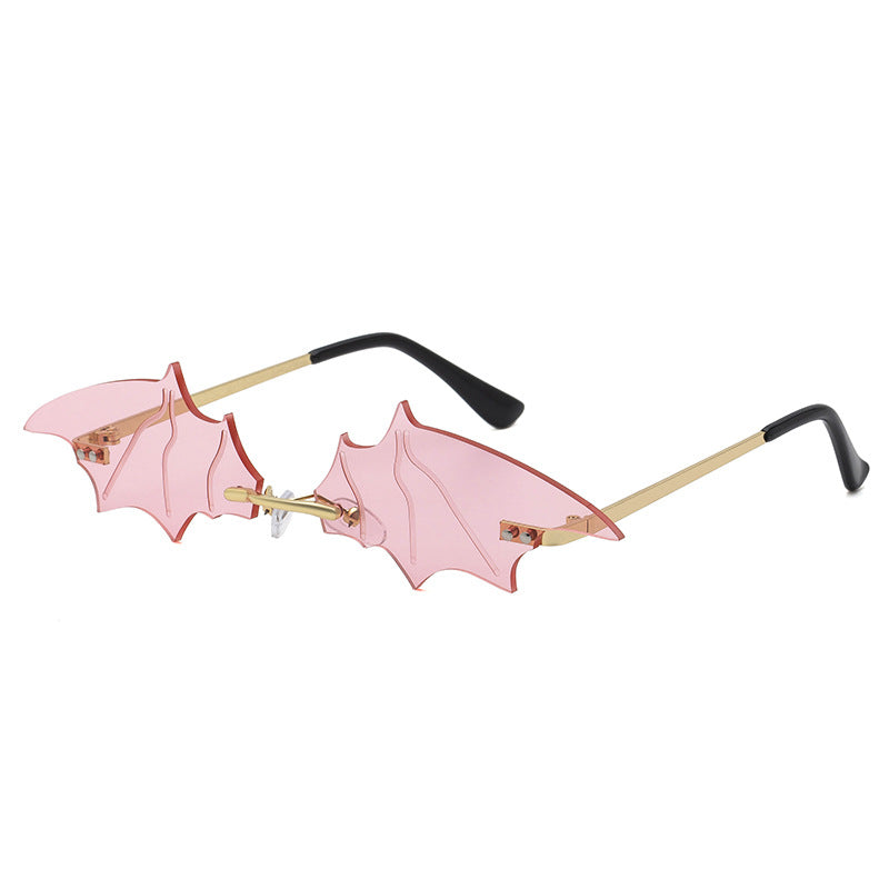 Bat Sunglasses for Women, Quirky Party Trendy Street Style Sunglasses, Small Frame European and American Fashion Irregular Glasses sunglasses