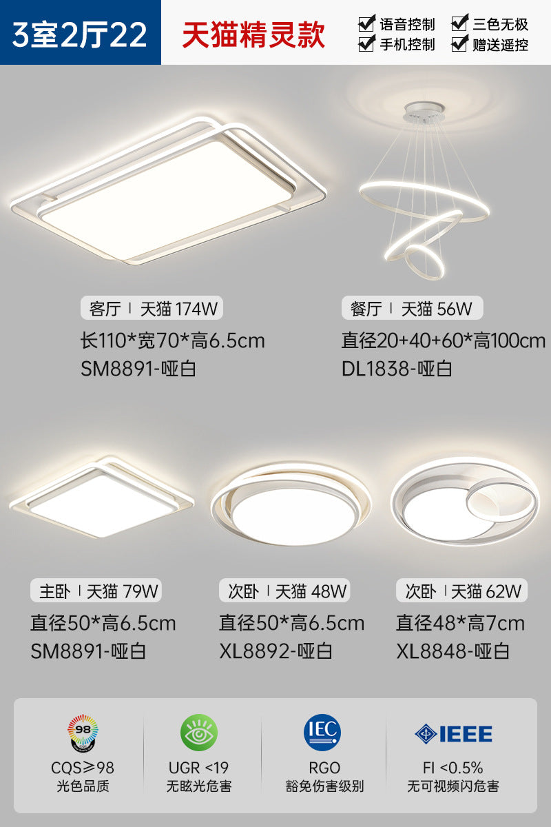 Light Luxury Nordic Ceiling Light for Living Room, Simple Modern Elegant Rectangular Creative Home Hall Master Bedroom Lighting