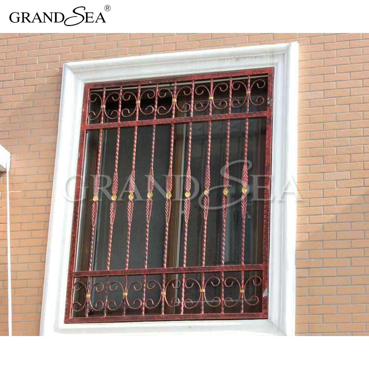 2020 Latest Iron Window Grill Stainless Steel Burglar Proof Design