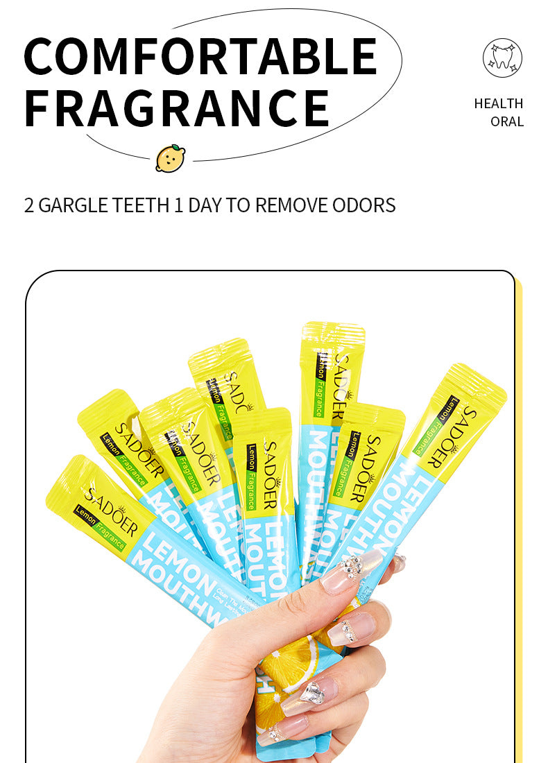 H Full English Mouthwash Box Set SADOER Disposable Portable Oral Cleaning  Wholesale