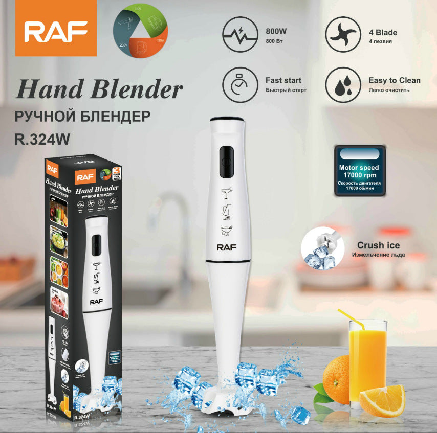 RAF EU Standard Portable Handheld Electric Stainless Steel Cooking Stick Household Food Mixer Blender324