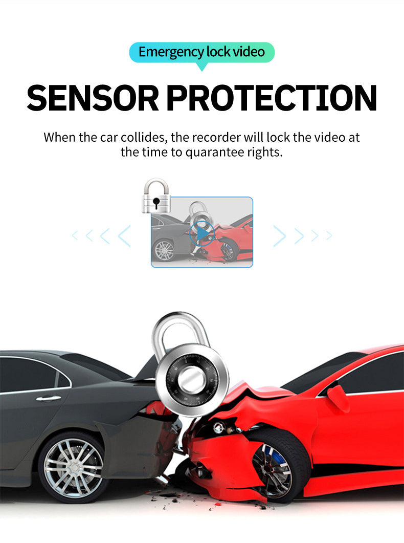 New Hd1080P Three-Channel Dash Cam wifi Mobile Phone Interconnect Car Dash Cam DashCam