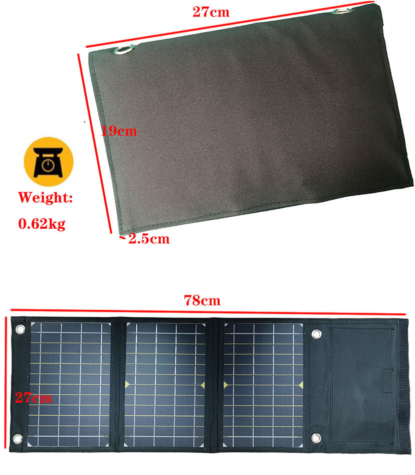 Specially designed for solar-powered portable power banks21W Solar Folding Mobile Phone Charging Bag Portable Power Bank