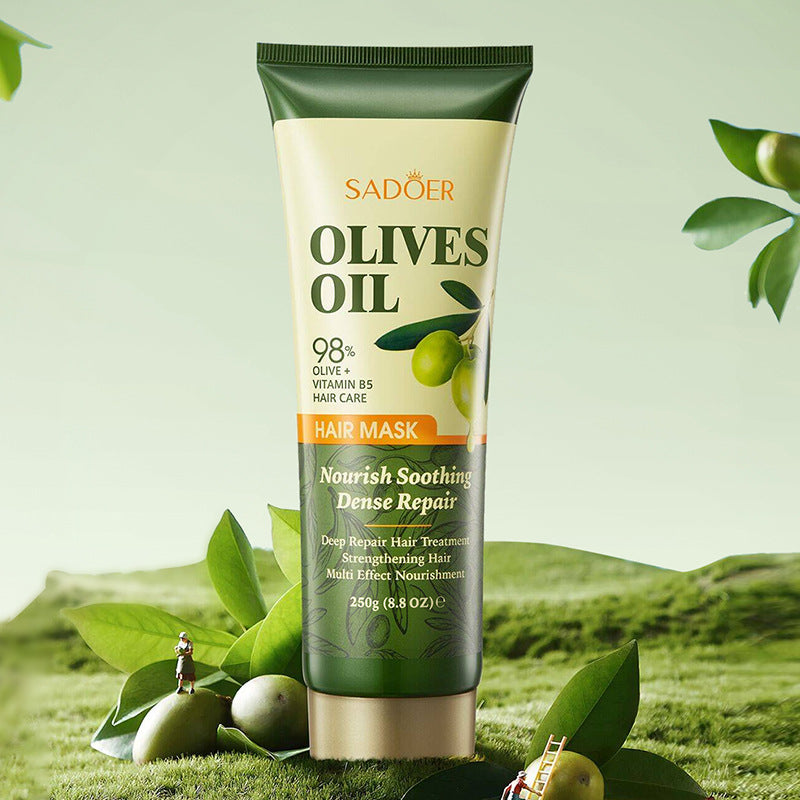 Olive Oil Hair Mask SADOER Repair Smooth Nourishing Hair Conditioner Cross-Border Wholesale