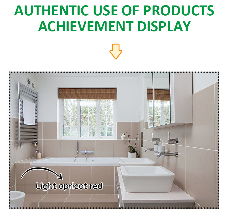 Water-based Tile Paint Bathroom Renovation Color Change Floor Coating Waterproof Wear-resistant Glass Latex Paint Mildew-proof