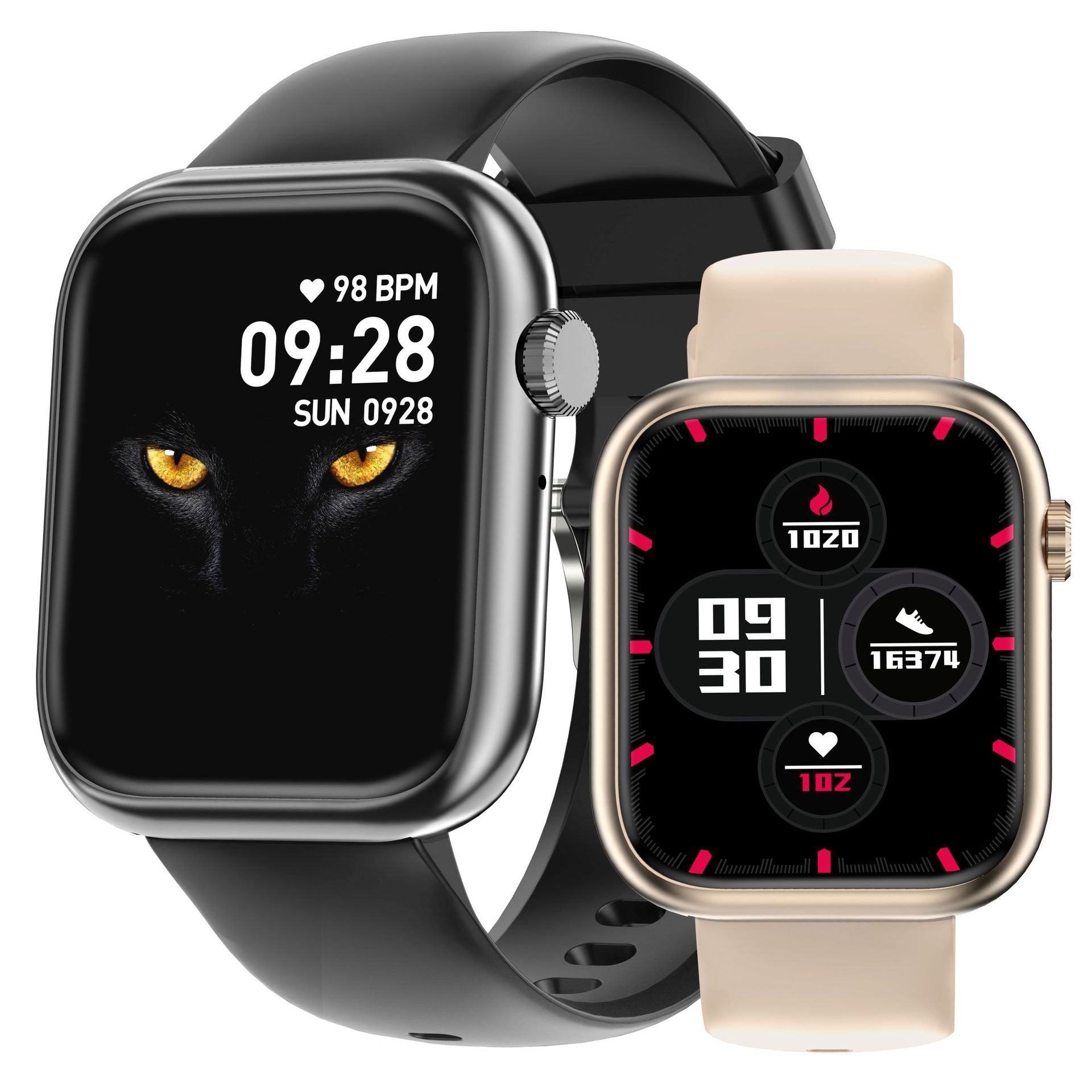 G104Smart Watch1.83inch Bluetooth Call True Heart Rate Pedometer Sleep Stress Monitoring Sports Watch