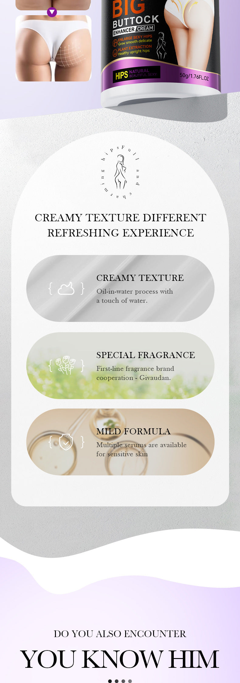 Buttocks Enhancement Cream50g ZOZU Plump and Lift Butt Body Care Products Cross-Border Wholesale