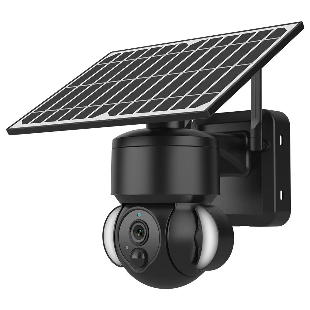 New Low-Power Solar Energy3MP HD Camera Phone Remote Monitoring Sound Light Warning