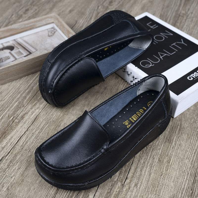 Summer Hollow Breathable Platform Shoes Thick Sole Nurse Shoes Mom Shoes Korean Style Wedge Waterproof Platform Rocking Shoes