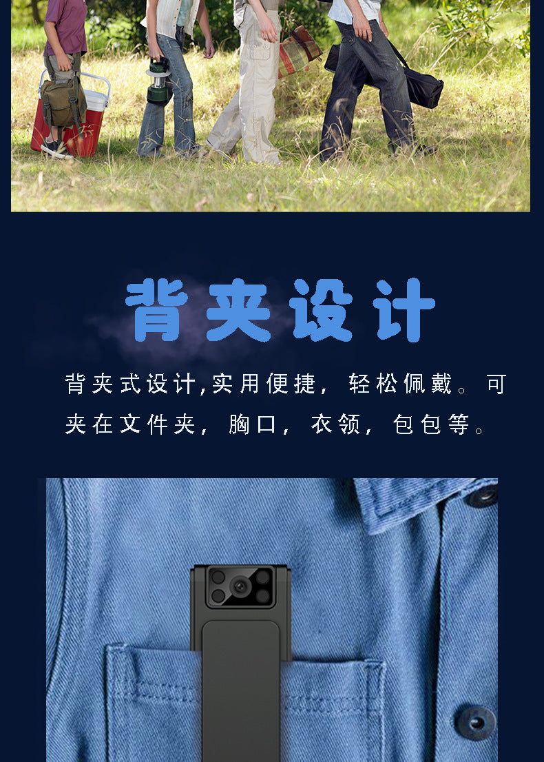 wifi Sports Cycling Camera Portable Chest Clip Camera HD Night Vision1080P On-site ZF Recorder