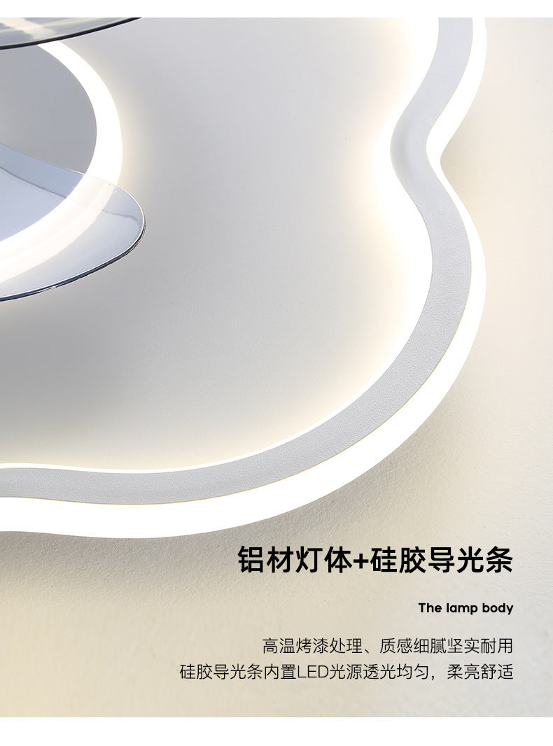 Smart Bedroom Ceiling Fan Light, Ceiling Fan Light, Simple Dining Room Ultra-thin Modern Living Room Household Electric Fan Chandelier