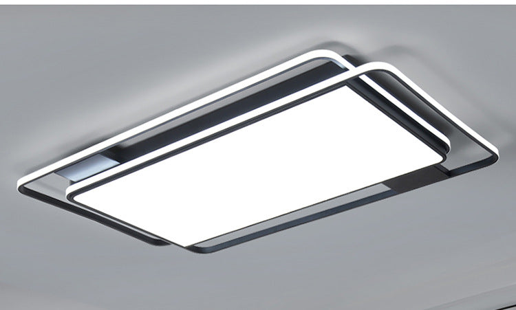 Ceiling Lamp led Living Room Lamp Rectangular Elegant Home Modern Simple Bedroom Lamp Whole House Lighting Set Combination