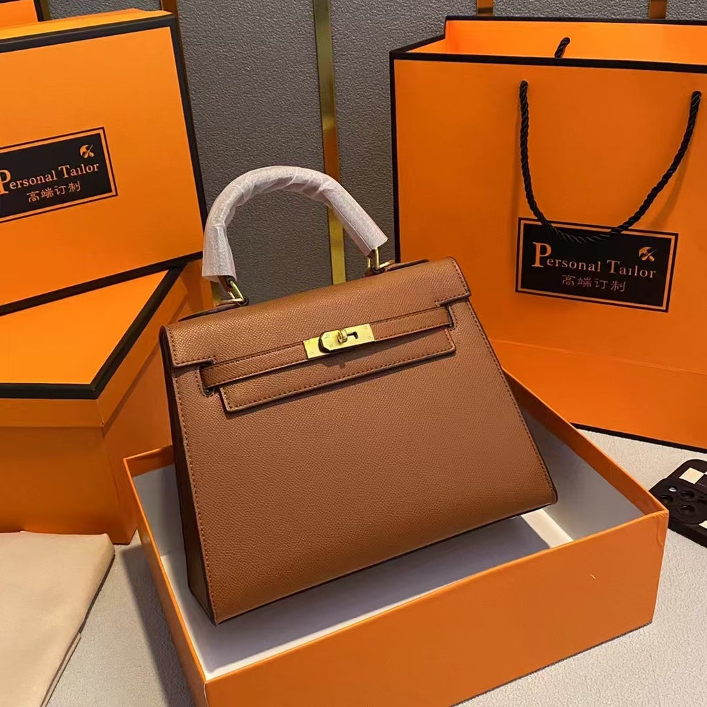 Hot Sale New Fashion Handbag for Women Platinum Kelly Bag Women's Shoulder Crossbody Bag Versatile Trendy Handbag
