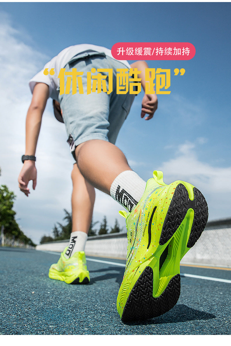 Red Rabbit9pro Luminous Carbon Plate High Elastic Cushioning Women Running Shoes Men Autumn Racing Training Non-Slip Cushioning Sneakers