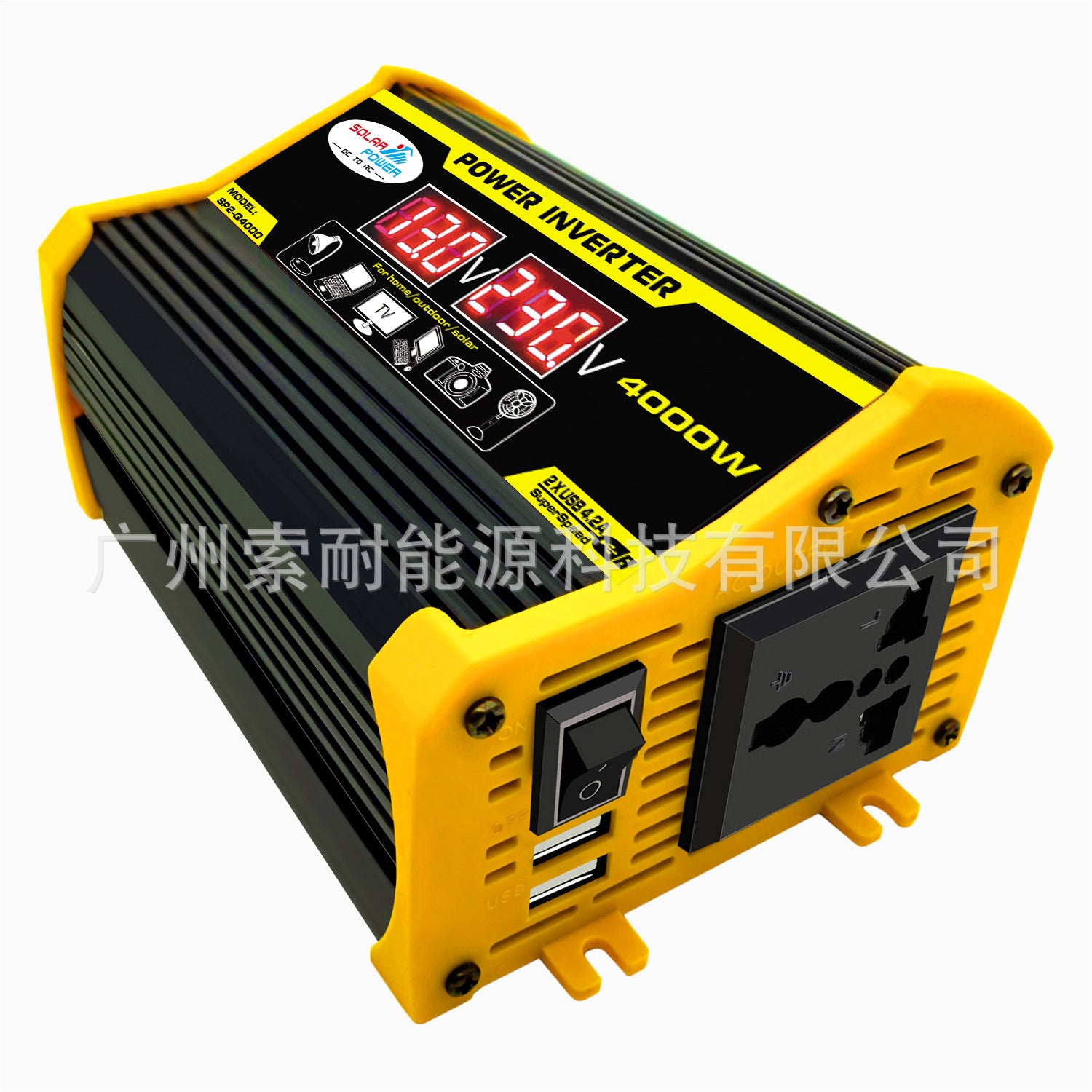 Solar Energy Kit System:12V Inverter 30A Controller 18W Solar Panel Solar System