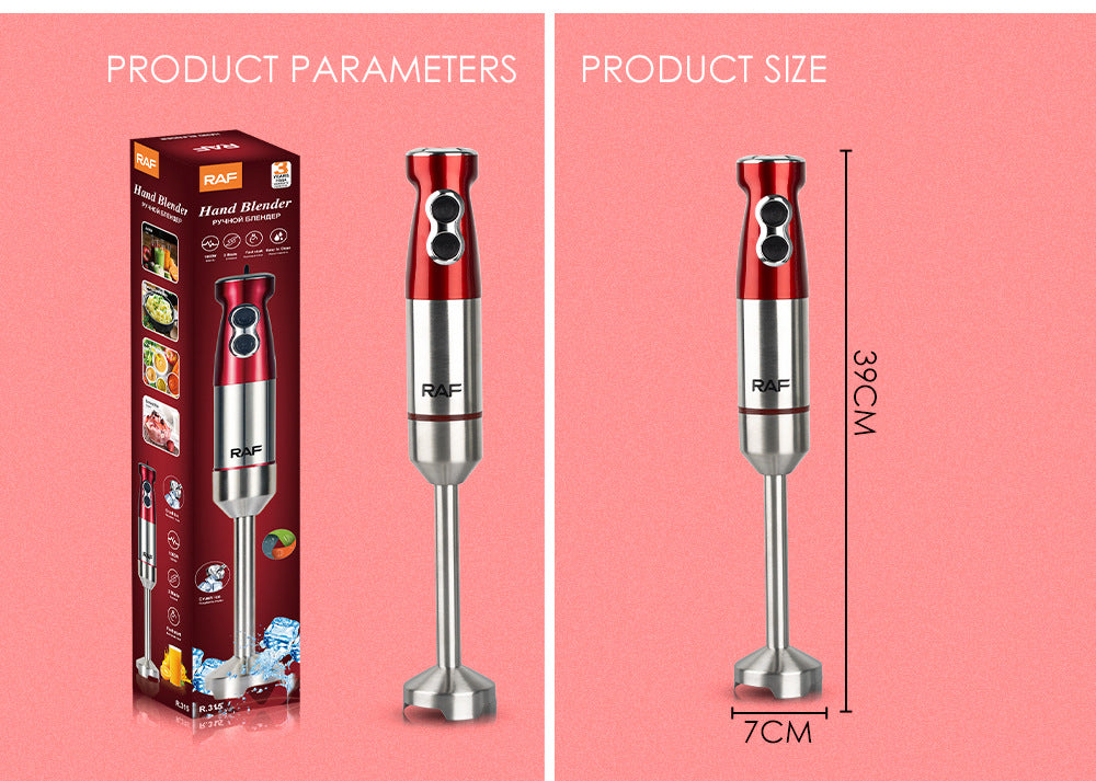 European Standard Fruit Juicer Food Processor Stainless Steel Electric Blender Single Stick Small Kitchen Appliances