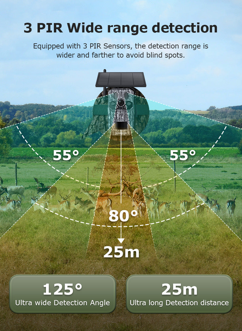 Private Model4G Camouflage Camera Camera Smart GPS Positioning AI Supports temperature detection recognition