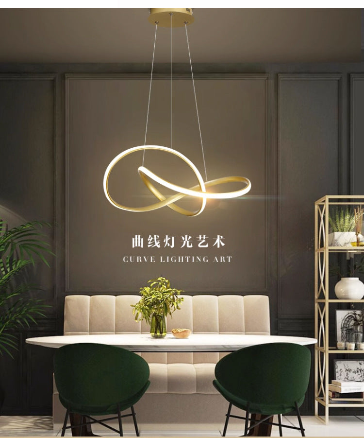 Bedroom Chandelier Internet Celebrity Bar Counter2025Modern Minimalist Dining Room Chandelier New Zhongshan Lighting for Dining Table