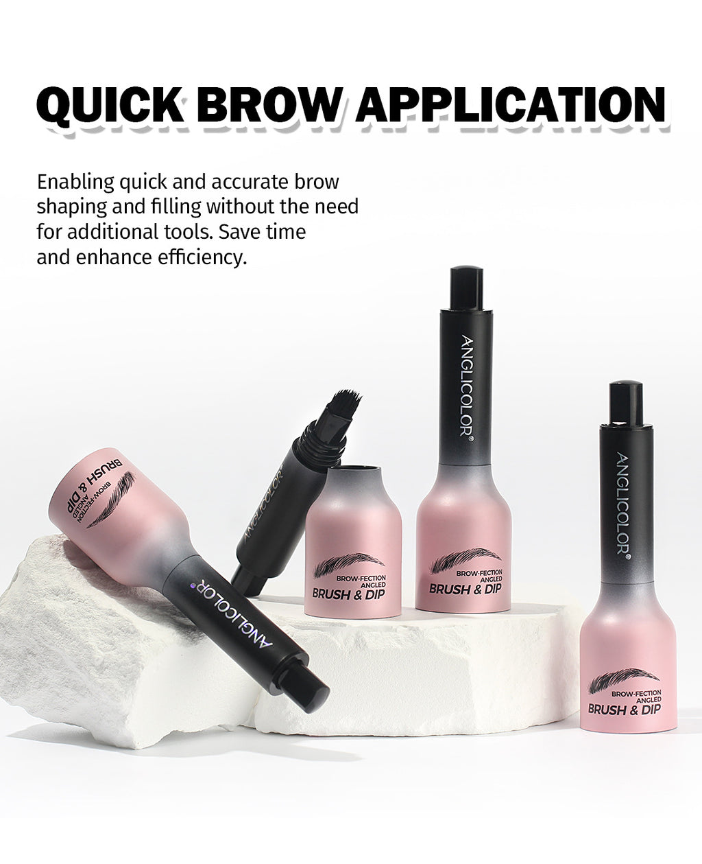 Hot-Selling Eyebrow Dye Cream Upgraded Version Press-Type Fine Brush Head Eyebrow Cream Waterproof Smudge-Proof Wild Eyebrow Pencil
