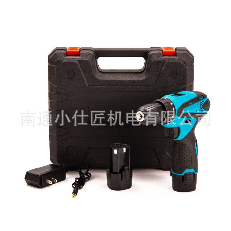 Manufacturer Supply Lithium Battery Rechargeable Pistol Drill Cross-Border Household Portable Multi-Function Electric Screwdriver Lithium Drill