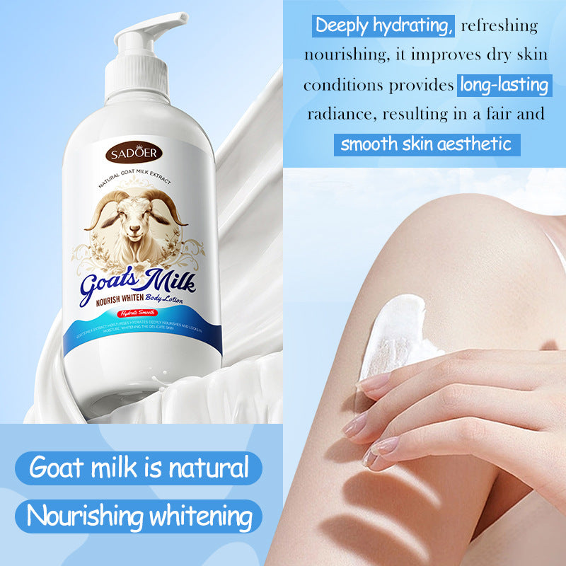 Goat Milk Whitening Body Lotion SADOER Nourishing, hydrating, moisturizing body lotion for foreign trade cross-border
