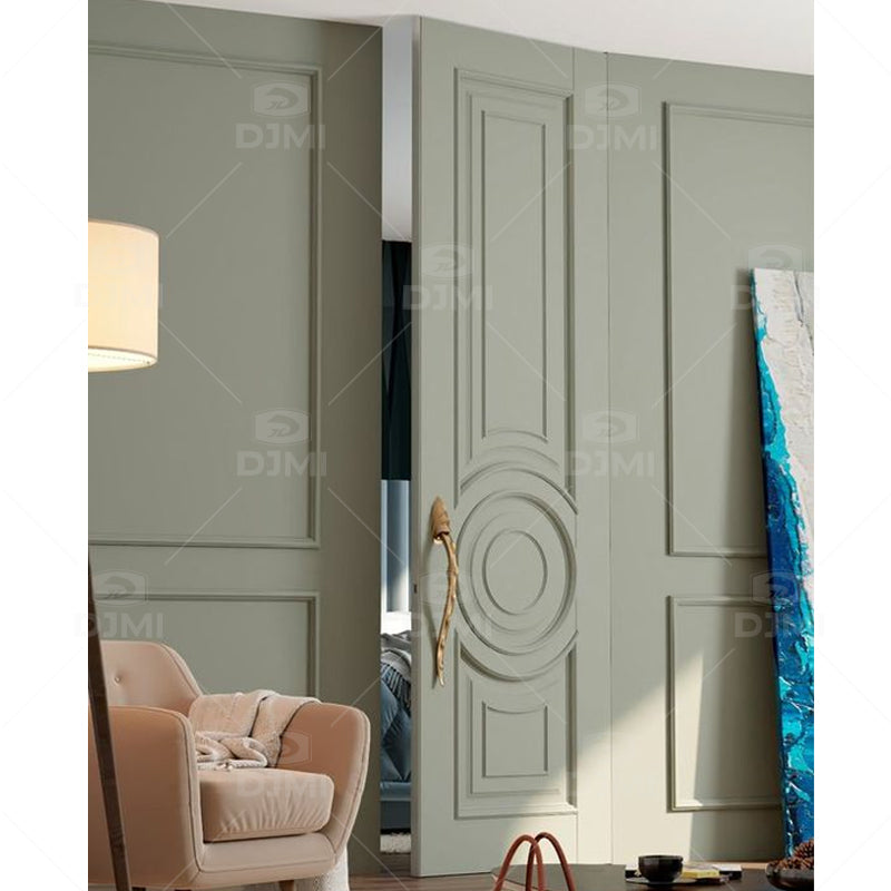 Mahogany Walnut Puerta De Madera Interior Shaker Wooden Doors for Apartment