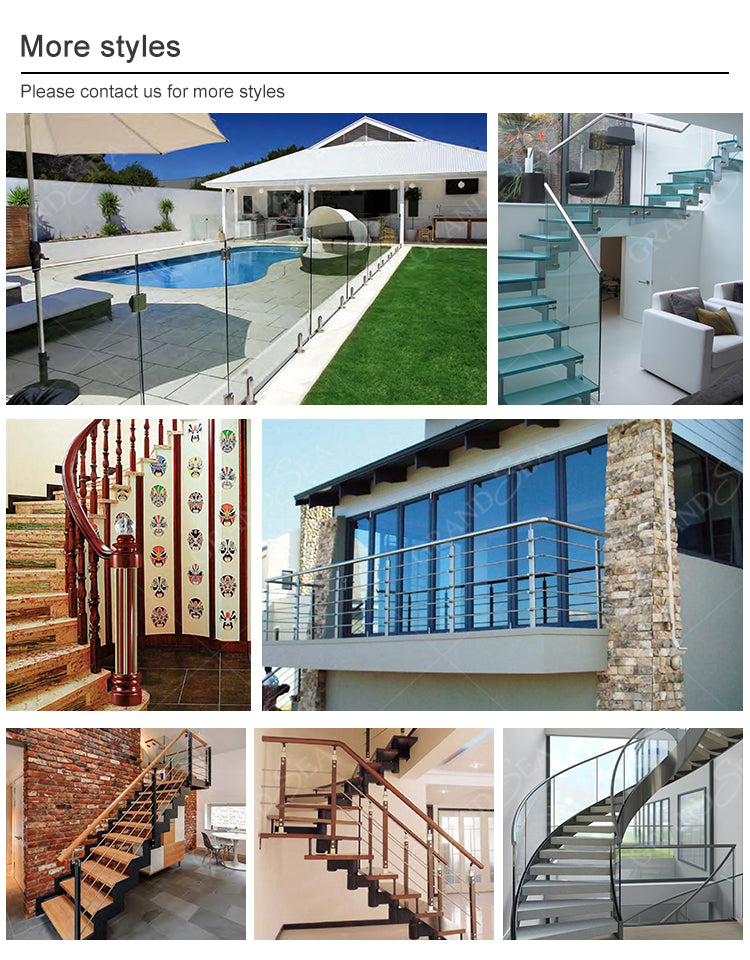 China Factory Cheap Stainless Steel Glass Balcony Railing Design