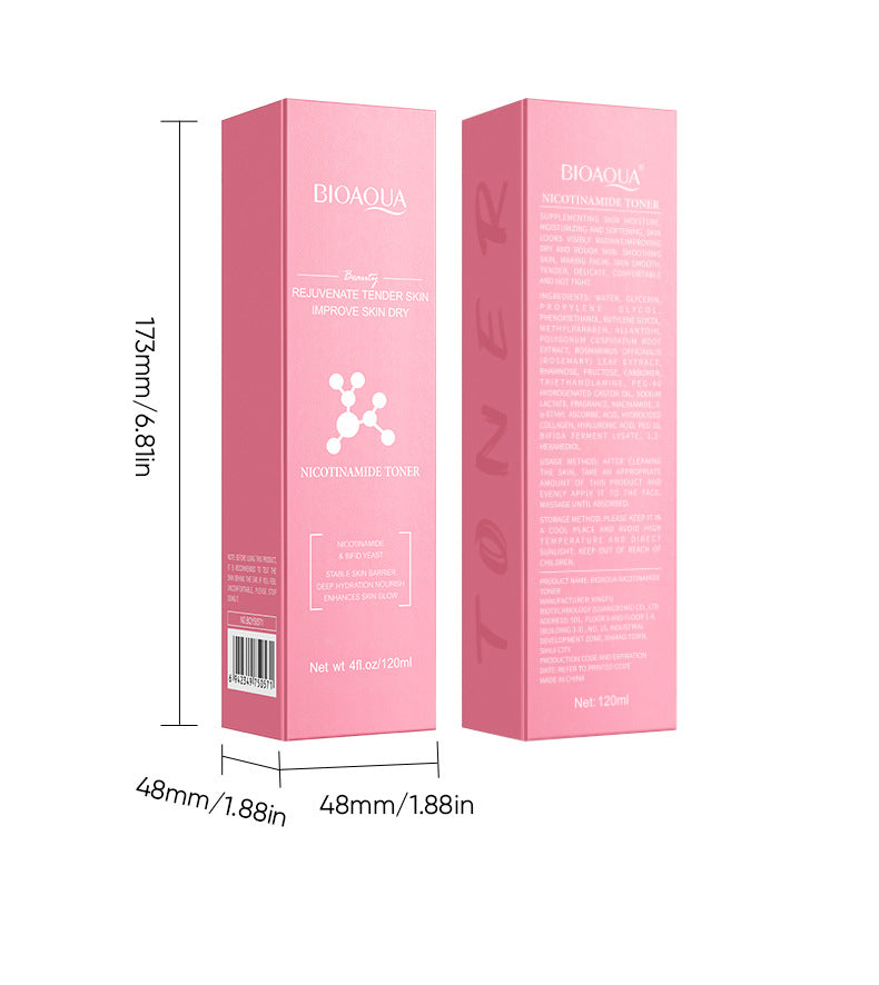 Niacinamide Skin Rejuvenating Toner BIOAOUA Moisturizing Hydrating Water Wholesale for Cross-Border Foreign Trade