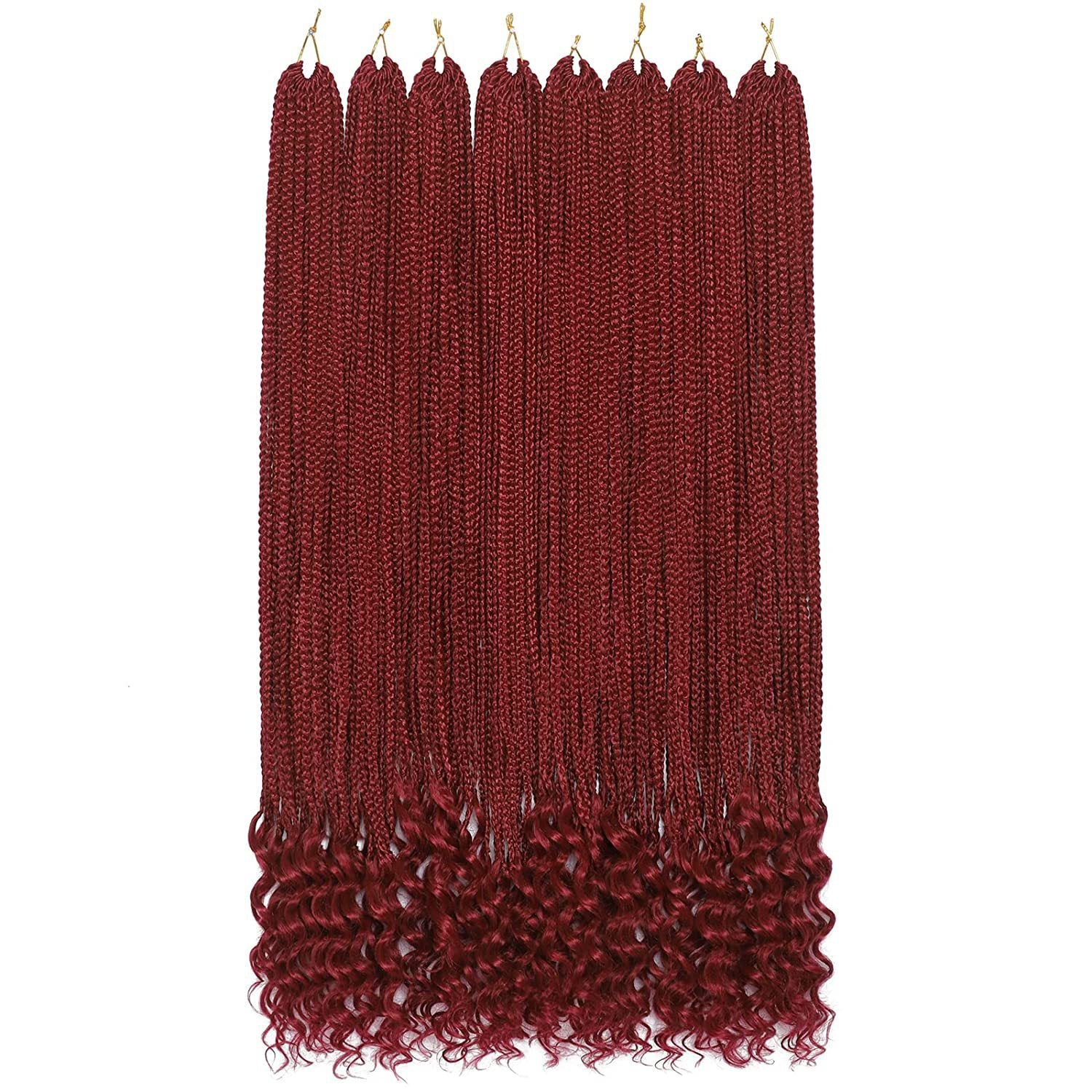 Cross-border European and American Wig Straight Top Loose Tail Three-strand Braid Crochet Hair GoddessBoxBraidshair Fluffy