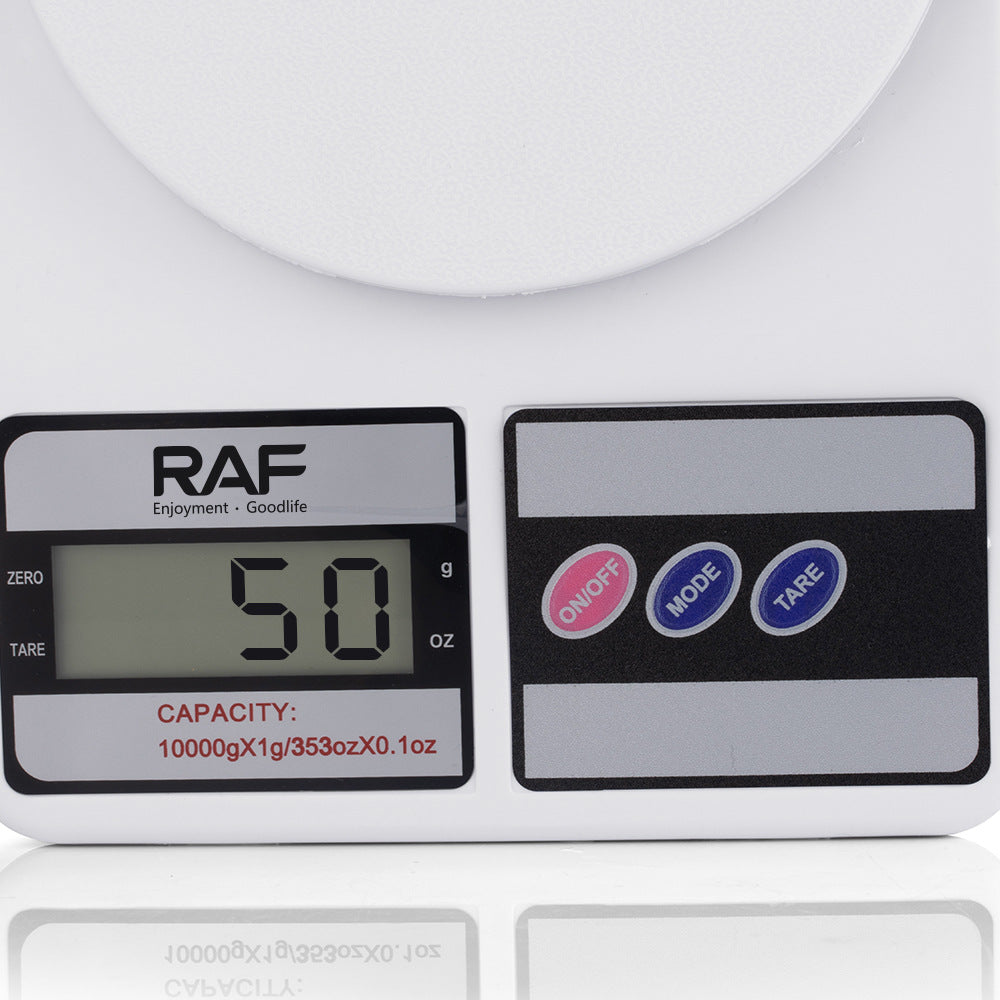 RA  Stainless Steel Kitchen Scale Household LCD Display Multi-Unit Conversion Tare Function Waterproof Auto-Off