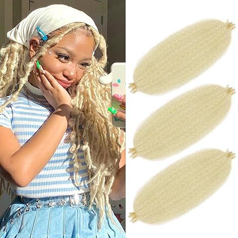 Factory In-Stock African Hand-Torn Caterpillar Wig Synthetic Long Curly Hair Marley Braid Fluffy Short Curly