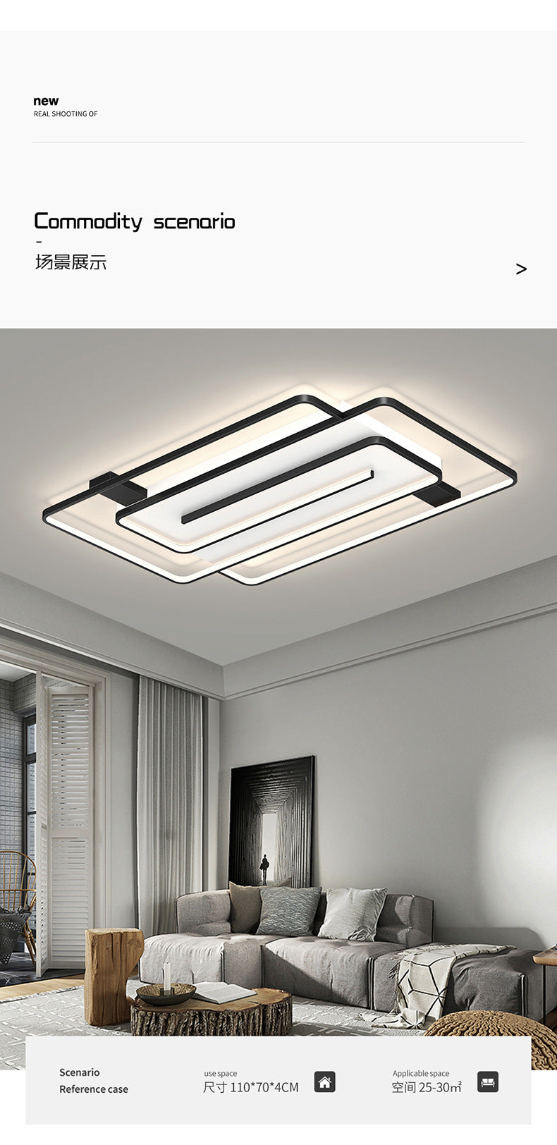 Light luxury living room lamp, simple modern style LED Ceiling Lamp2025New Year's New Personalized Restaurant Bedroom Creative Lamp