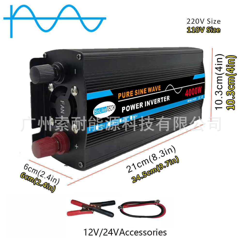 DC12V/24V Turn AC110V Pure Sine Wave Inverter500W 800W 1000W 1500W 2000W