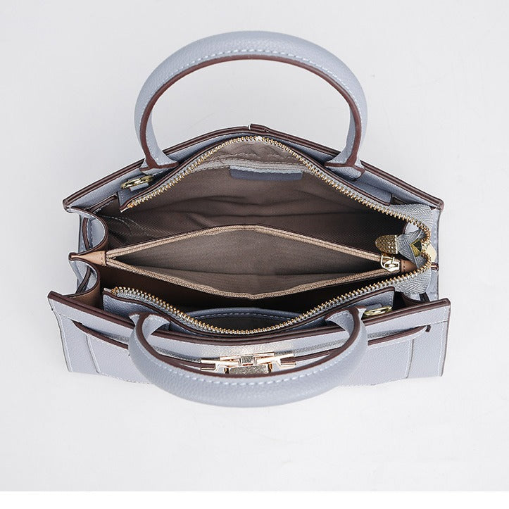 New Fashion Trendy Textured Kelly Bag for Women, Simple and Versatile European and American Style, Shoulder, Crossbody, and Handbag