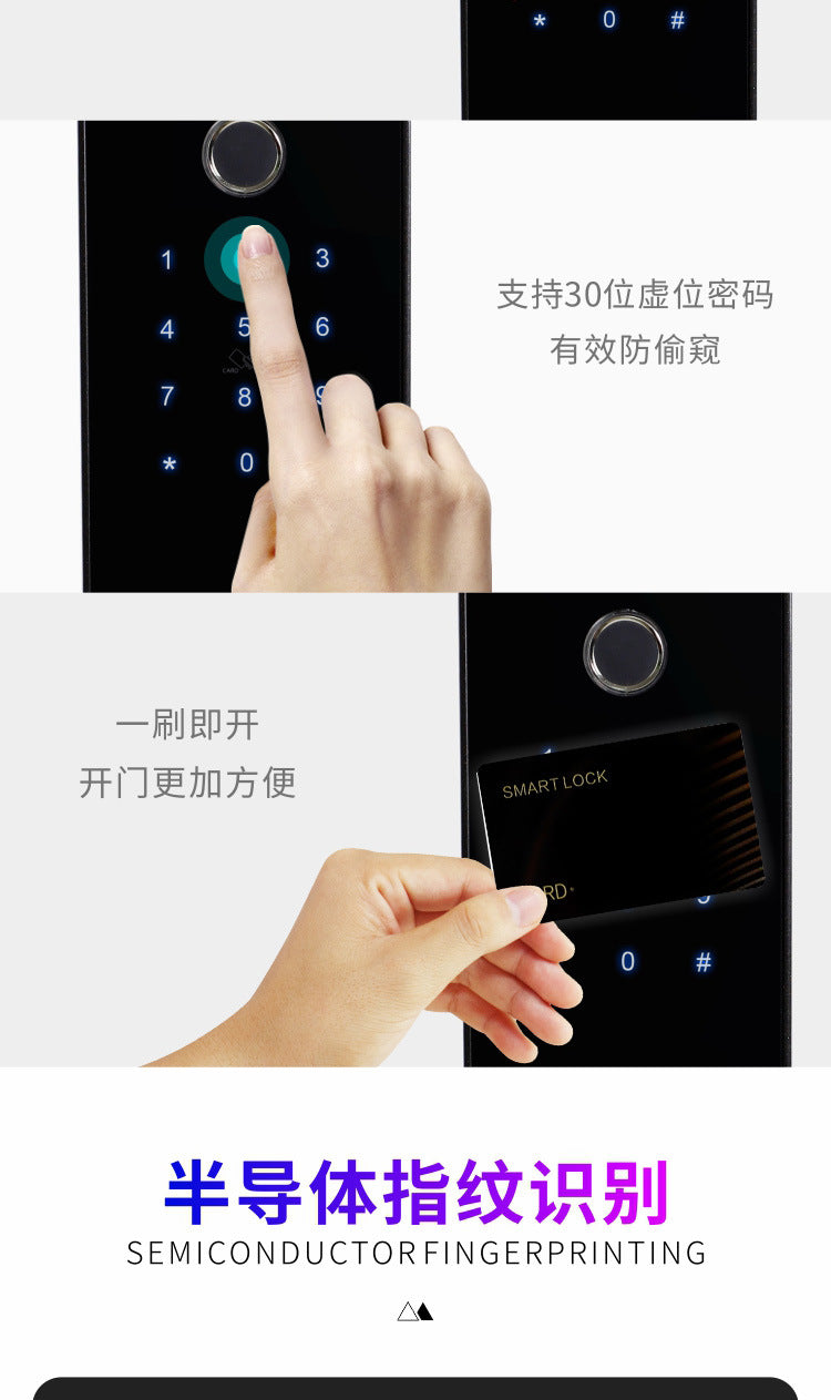 Bluetooth Fingerprint Lock Smart Door Lock Home Smart Lock Password Lock Anti-theft Door Remote Control Lock Electronic Door Lock Main Door Lock