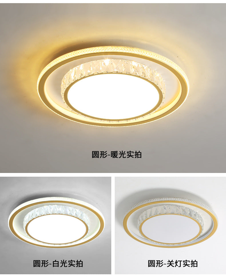 2025New Year's New Lamps Living Room Lamps Modern Simple Atmosphere Ceiling Lamps Light Luxury Crystal Lamps Restaurant Lamps Bedroom Lamps