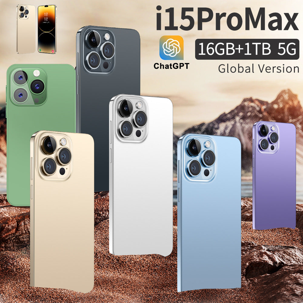 16+1T Smartphone i15ProMAX Hd6.8Large Screen In Stock New Wholesale Full Screen