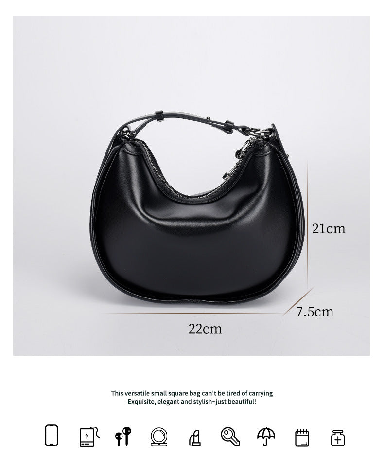 Niche Design Crescent Bag Style Underarm Bag2024New Simple Versatile Fashion Single Shoulder Crossbody Bag