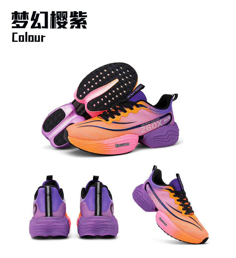 2025New Carbon Plate Anti-Slip Soft Sole Sports Shoes Dropshipping Couple Mesh Breathable Racing Running Shoes