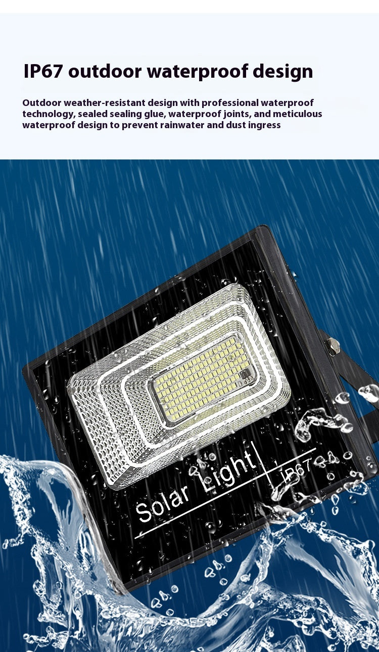 Household Solar Outdoor Light Split Waterproof Garden Courtyard Light Suitable for Warehouse Factory Indoor Floodlight