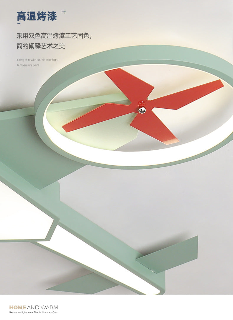 Airplane Lamp Children's Room Lamp Modern Simple Boy's Bedroom Lamp Creative Energy-saving Eye Protection led Wholesale Ceiling Lights
