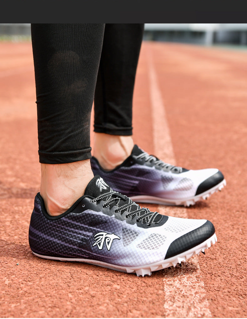 New Track and Field Spikes Men's Full Palm Carbon Plate7Student Physical Education Training Running Shoes for Long Jump and Middle Distance Running for Women